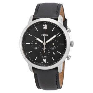 fossil neutra chronograph quartz black dial men's watch fs5452