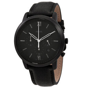 fossil neutra chronograph quartz black dial men's watch fs5503