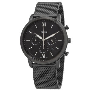 fossil neutra chronograph quartz black dial men's watch fs5699