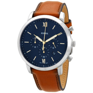 fossil neutra chronograph quartz blue dial men's watch fs5453