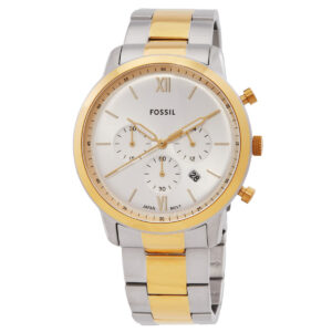 fossil neutra chronograph quartz silver dial men's watch fs6112