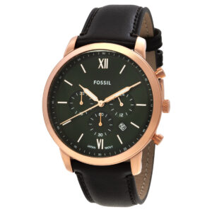 Home fossil neutra quartz green dial men's watch fs6073