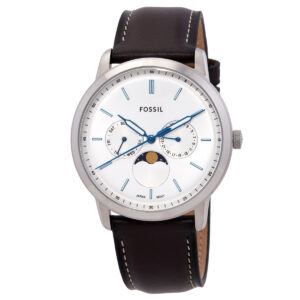Home fossil neutra quartz silver dial men's watch fs5905