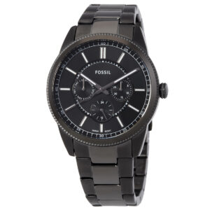 fossil pearson quartz black dial men's watch fs6136