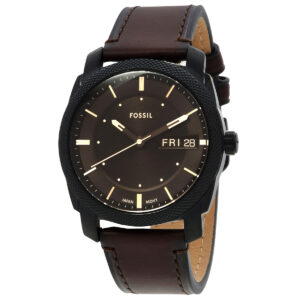 fossil quartz black dial men's watch fs5901