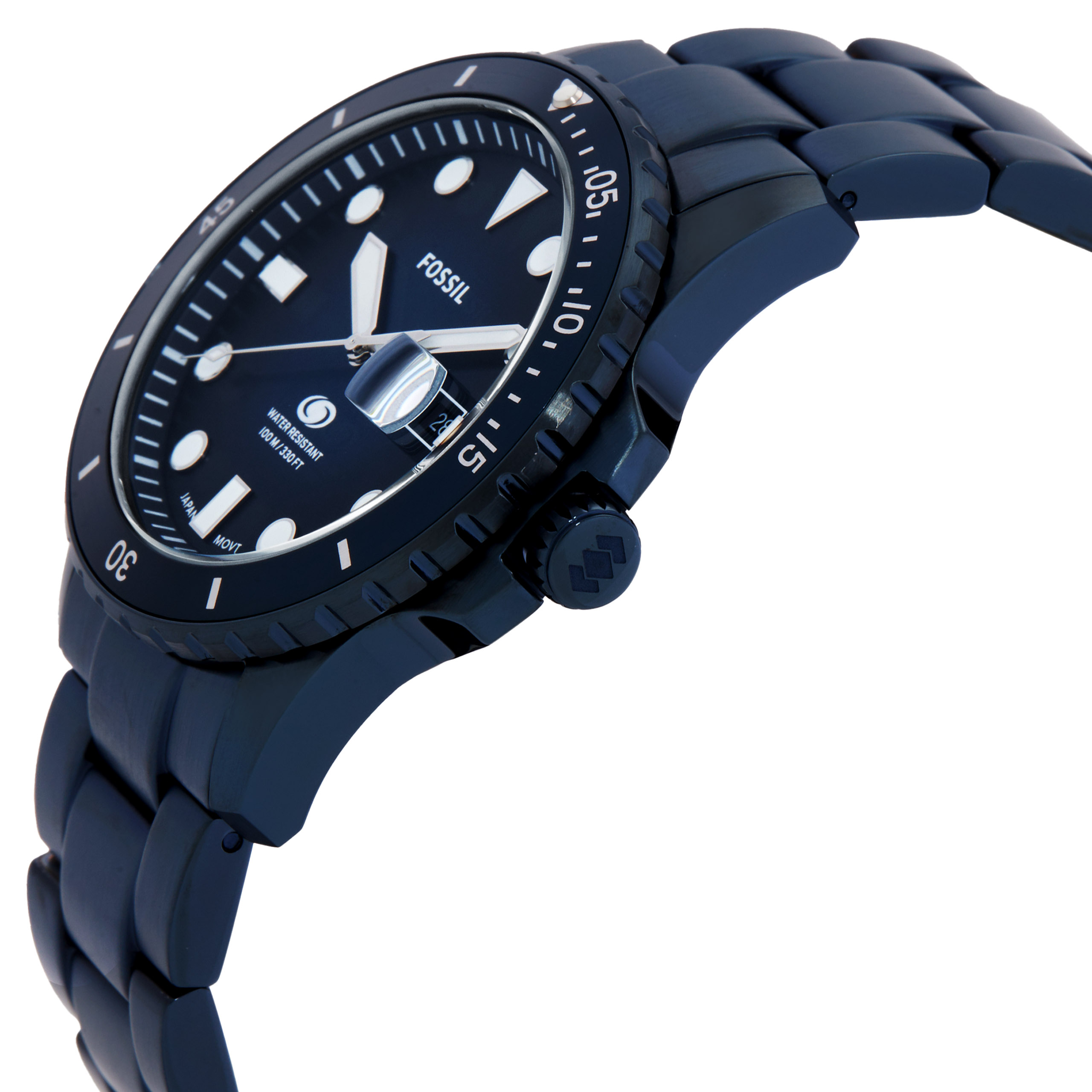 fossil quartz blue dial men's watch fs6166 fossil quartz blue dial men's watch fs6166