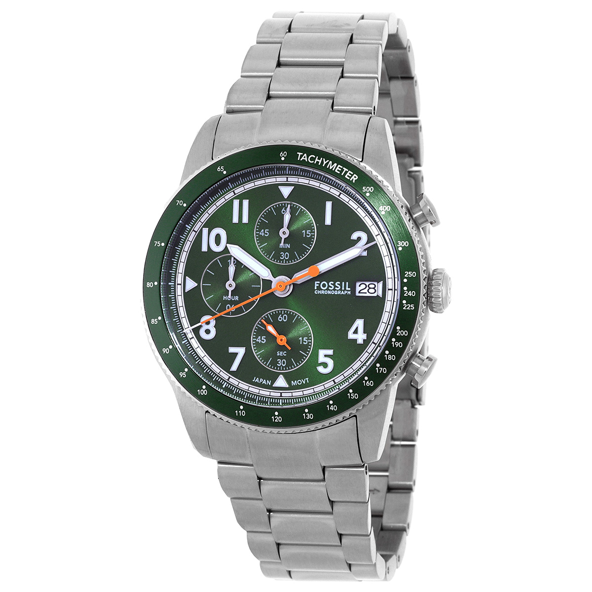fossil sport tourer chronograph quartz green dial men's watch fs6048 fossil sport tourer chronograph quartz green dial men's watch fs6048