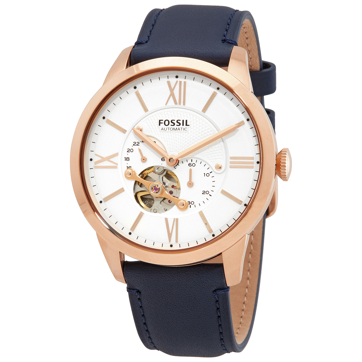 fossil townsman auto chronograph automatic white dial men's watch me3171 fossil townsman auto chronograph automatic white dial men's watch me3171