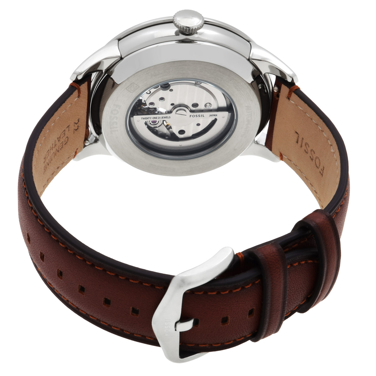 fossil townsman automatic green open heart dial men's watch me3265 fossil townsman automatic green open heart dial men's watch me3265