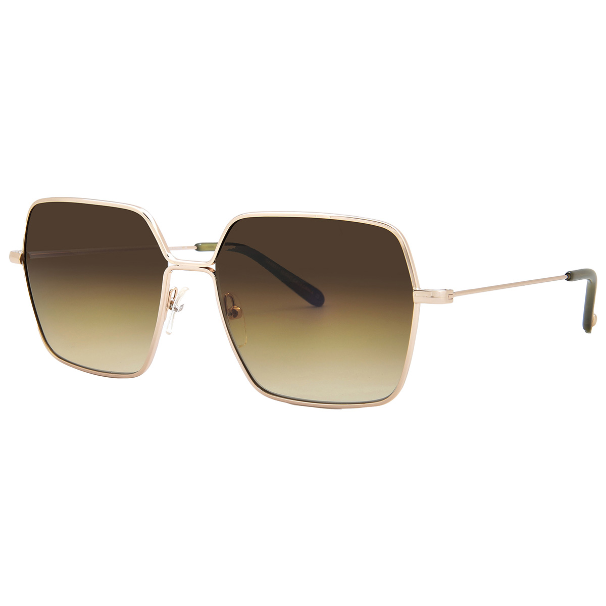 garrett leight meadow sun olive gradient square ladies sunglasses 4067 g dgfr/og 56 garrett leight meadow sun olive gradient square ladies sunglasses 4067 g dgfr/og 56