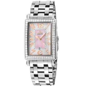 gevril avenue of americas mini diamond quartz ladies watch 7245rlb