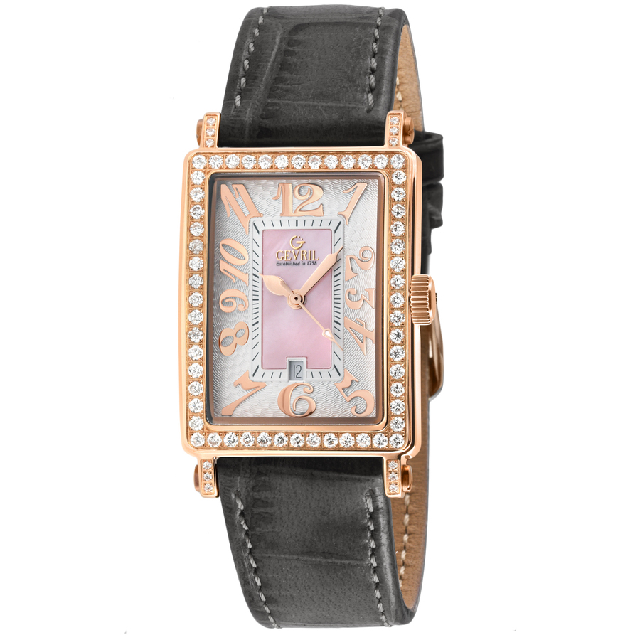 gevril avenue of americas mini diamond quartz ladies watch 7345rl gevril avenue of americas mini diamond quartz ladies watch 7345rl