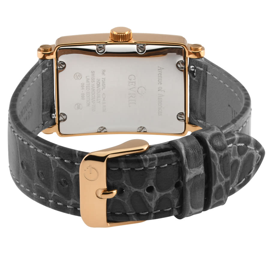 gevril avenue of americas mini diamond quartz ladies watch 7345rl gevril avenue of americas mini diamond quartz ladies watch 7345rl
