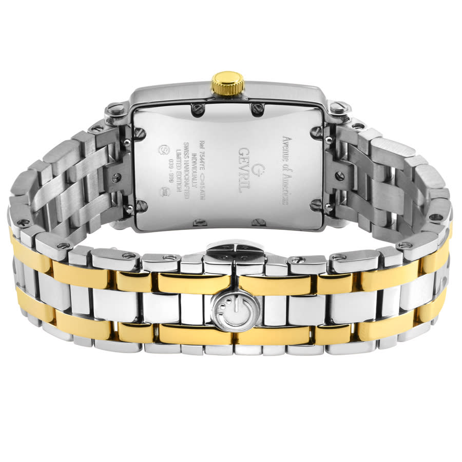 gevril avenue of americas mini diamond quartz ladies watch 7544yeb gevril avenue of americas mini diamond quartz ladies watch 7544yeb