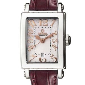 gevril avenue of americas white dial ladies watch 8045r