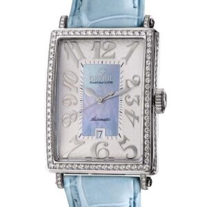 gevril glamour automatic blue dial ladies watch 6207nv