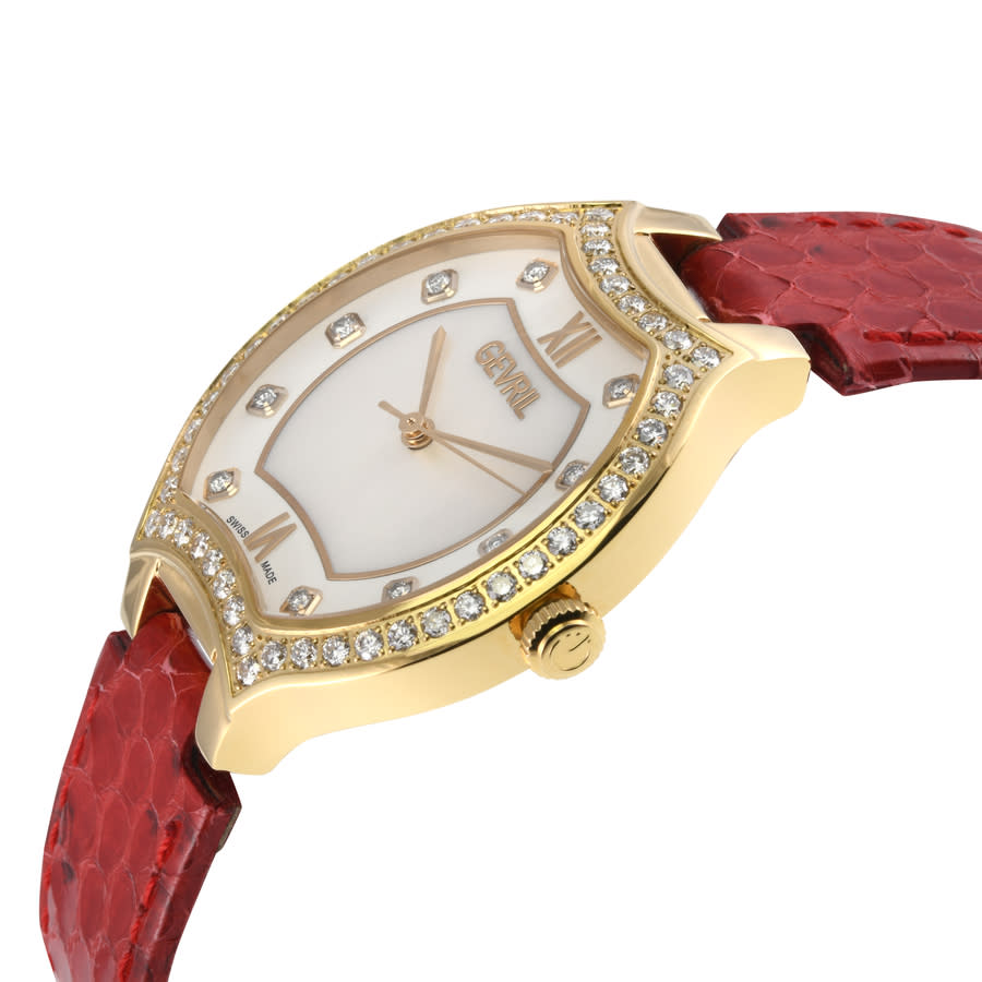 gevril lugano diamond mother of pearl dial ladies watch 11221 gevril lugano diamond mother of pearl dial ladies watch 11221