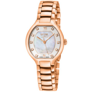 Витрина gevril lugano diamond mother of pearl dial ladies watch 14051b