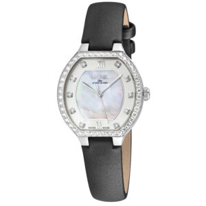 Home gevril lugano diamond mother of pearl dial ladies watch 14241