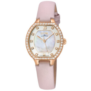 Витрина gevril lugano diamond mother of pearl dial ladies watch 14251
