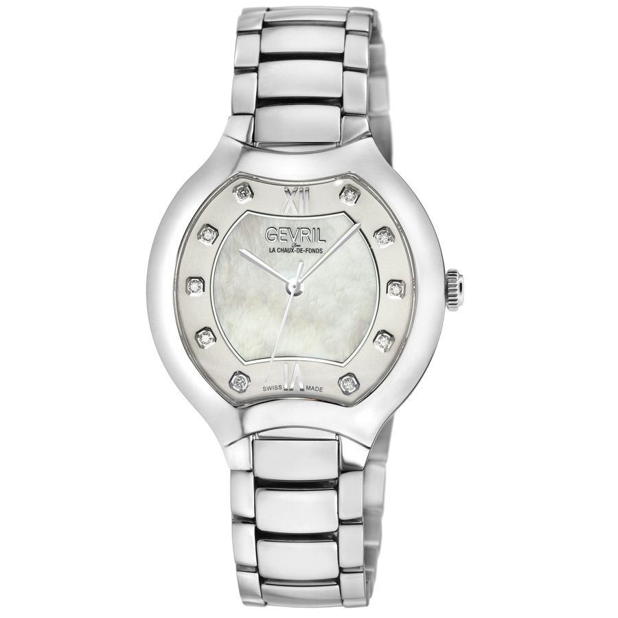 gevril lugano mother of pearl dial ladies watch 11041b gevril lugano mother of pearl dial ladies watch 11041b