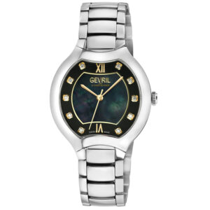 gevril lugano mother of pearl dial ladies watch 11047b