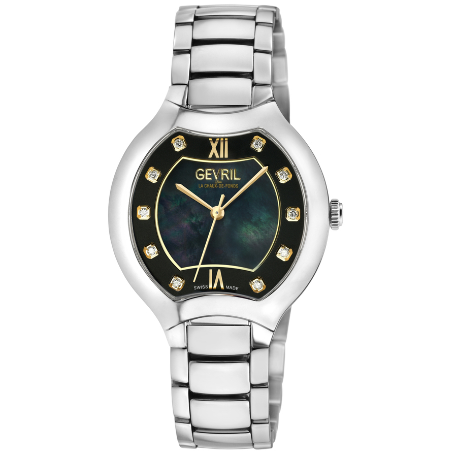 gevril lugano mother of pearl dial ladies watch 11047b gevril lugano mother of pearl dial ladies watch 11047b