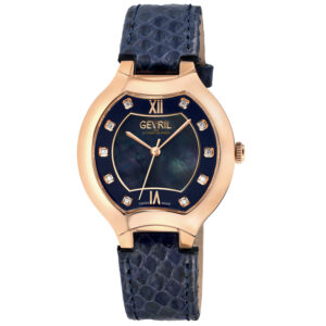 gevril lugano mother of pearl dial ladies watch 11053