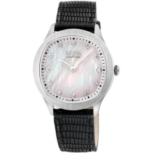gevril morcote diamond mother of pearl dial ladies watch 10041