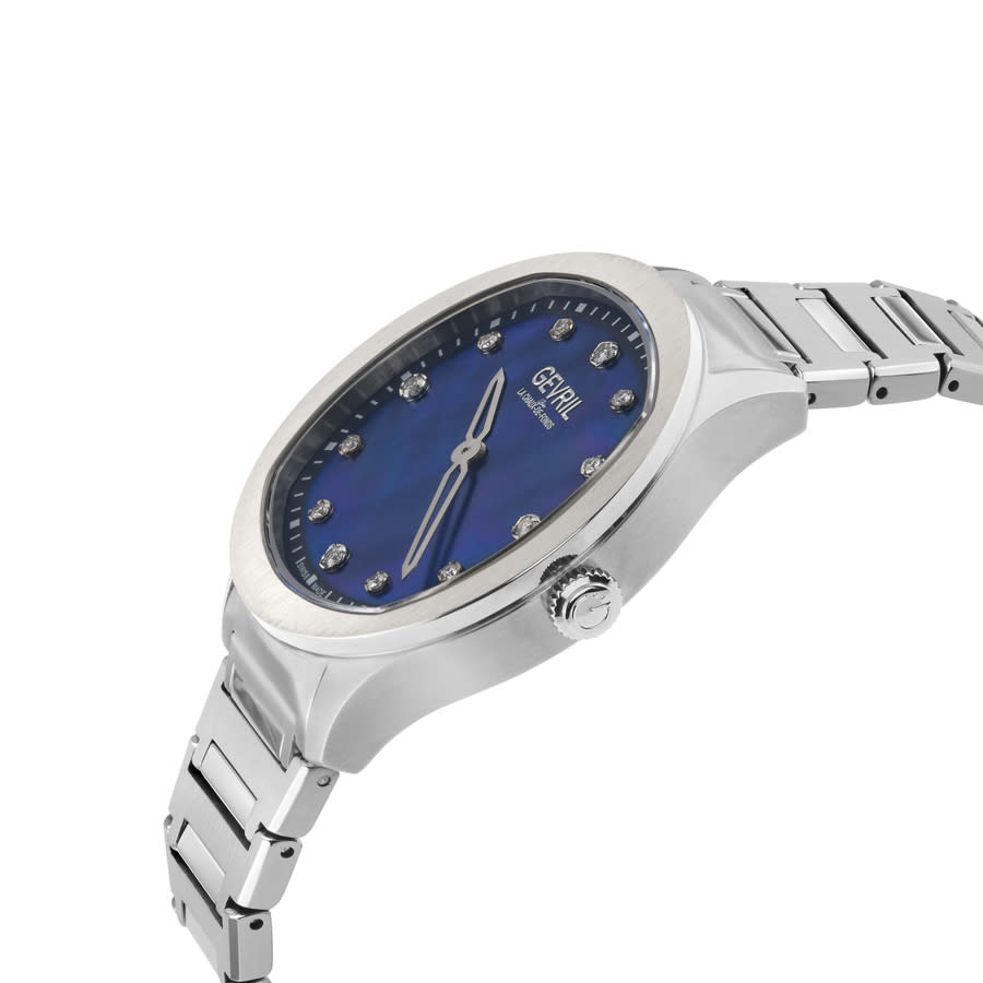 gevril morcote diamond mother of pearl dial ladies watch 10043b gevril morcote diamond mother of pearl dial ladies watch 10043b