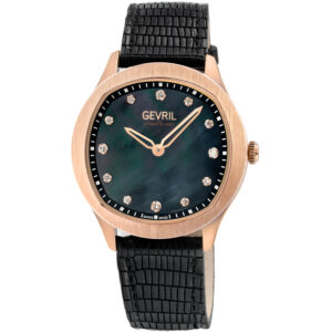 gevril morcote diamond mother of pearl dial ladies watch 10057