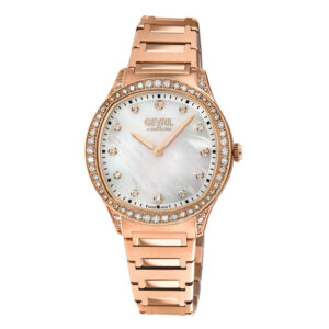 gevril morcote diamond mother of pearl dial ladies watch 10251b