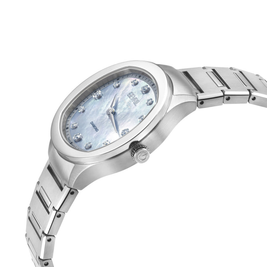 gevril morcote diamond mother of pearl dial ladies watch 19046b gevril morcote diamond mother of pearl dial ladies watch 19046b