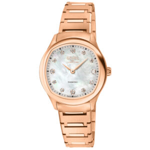 gevril morcote diamond mother of pearl dial ladies watch 19051b