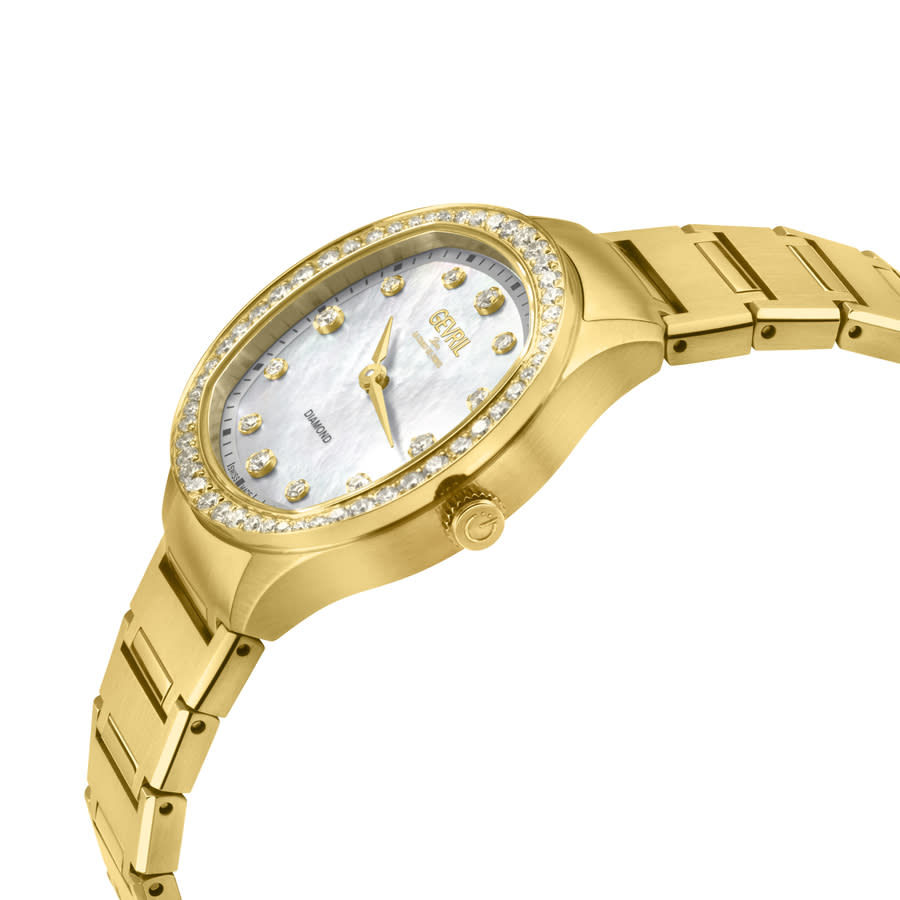 gevril morcote diamond mother of pearl dial ladies watch 19221b gevril morcote diamond mother of pearl dial ladies watch 19221b