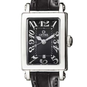 gevril super mini black dial ladies watch 8042n