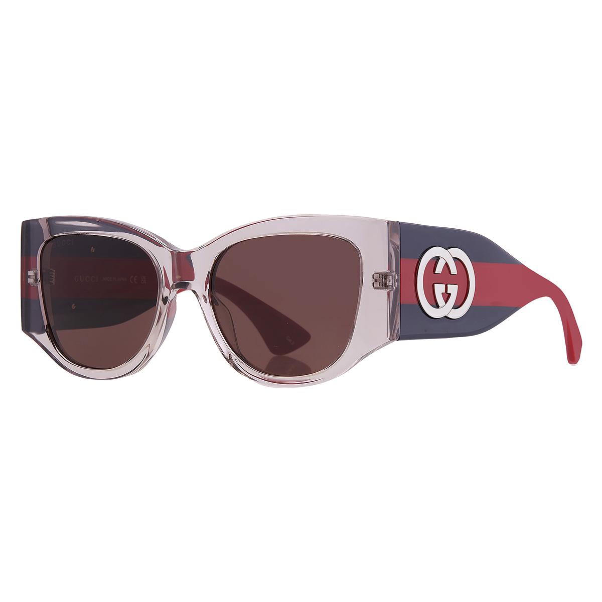 gucci brown cat eye ladies sunglasses gg2115s 005 55 gucci brown cat eye ladies sunglasses gg2115s 005 55