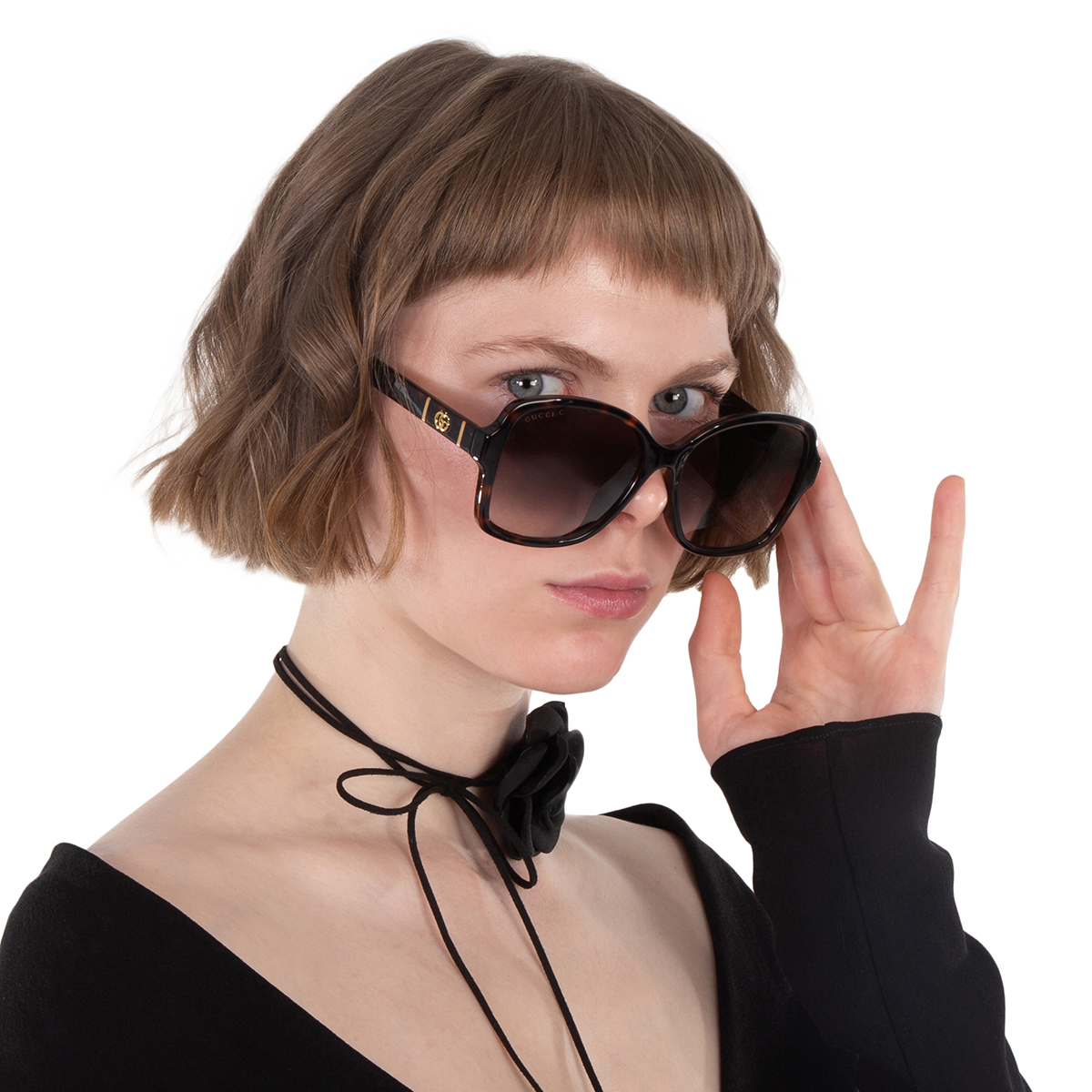 gucci brown gradient butterfly ladies sunglasses gg0765sa 003 57 gucci brown gradient butterfly ladies sunglasses gg0765sa 003 57