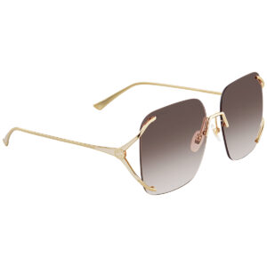 Витрина gucci brown gradient square ladies sunglasses gg0646s 002 60