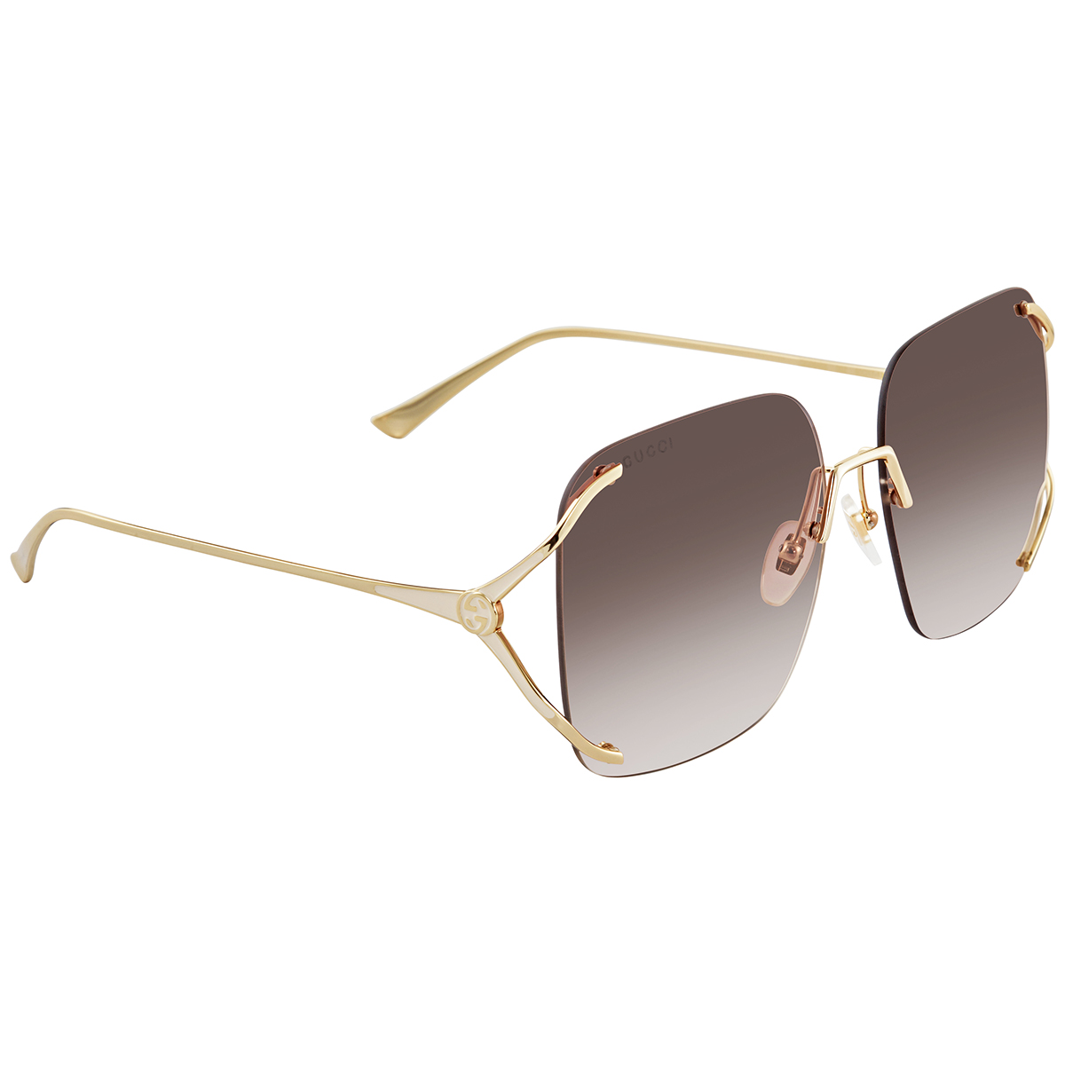 gucci brown gradient square ladies sunglasses gg0646s 002 60 gucci brown gradient square ladies sunglasses gg0646s 002 60