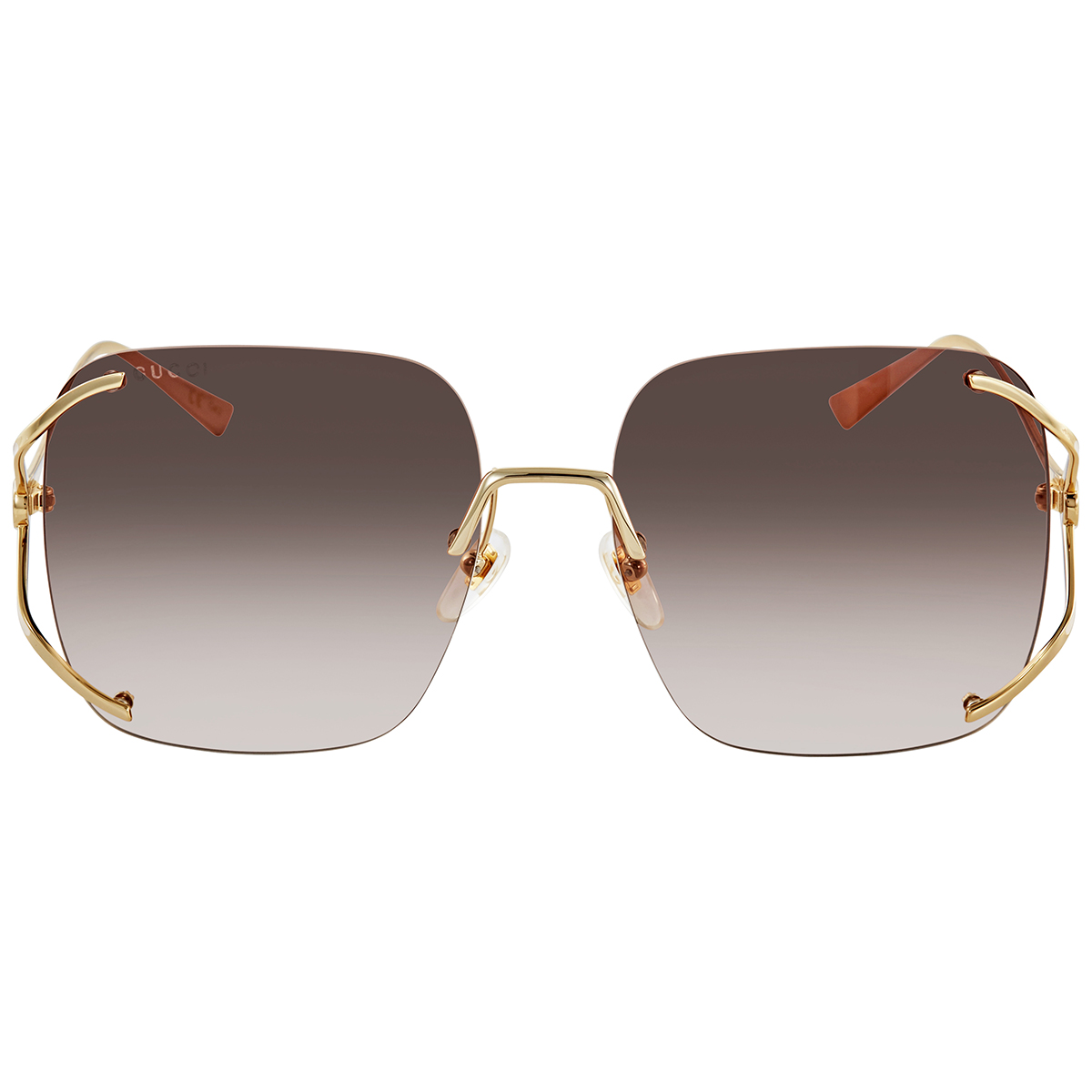 gucci brown gradient square ladies sunglasses gg0646s 002 60 gucci brown gradient square ladies sunglasses gg0646s 002 60