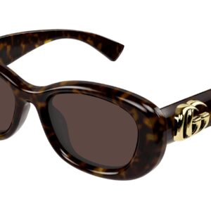 Home gucci brown oval ladies sunglasses gg1829sk 002 53