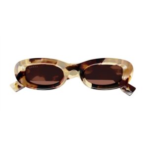 Home gucci brown oval ladies sunglasses gg1907s 001 48