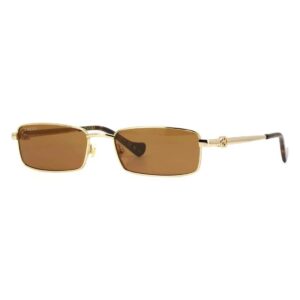 Home gucci brown rectangular ladies sunglasses gg1600s 002 56
