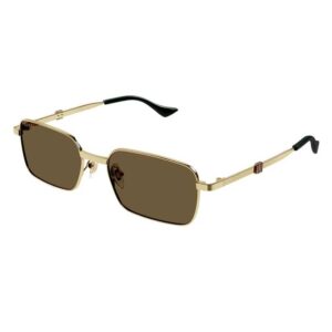 Home gucci brown rectangular men's sunglasses gg1495s 002 56