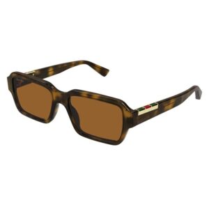 Home gucci brown rectangular men's sunglasses gg1887s 004 54