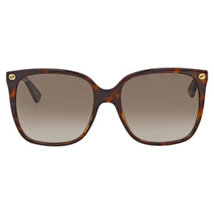 Витрина gucci brown gradient cat eye ladies sunglasses gg0022s 003 57