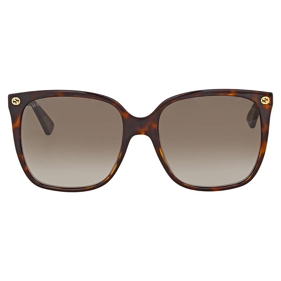 gucci brown gradient cat eye ladies sunglasses gg0022s 003 57 gucci brown gradient cat eye ladies sunglasses gg0022s 003 57