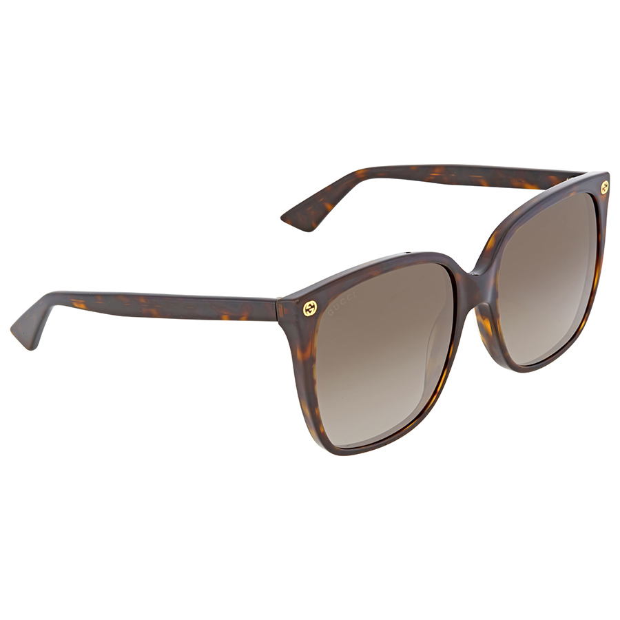 gucci brown gradient cat eye ladies sunglasses gg0022s 003 57 gucci brown gradient cat eye ladies sunglasses gg0022s 003 57