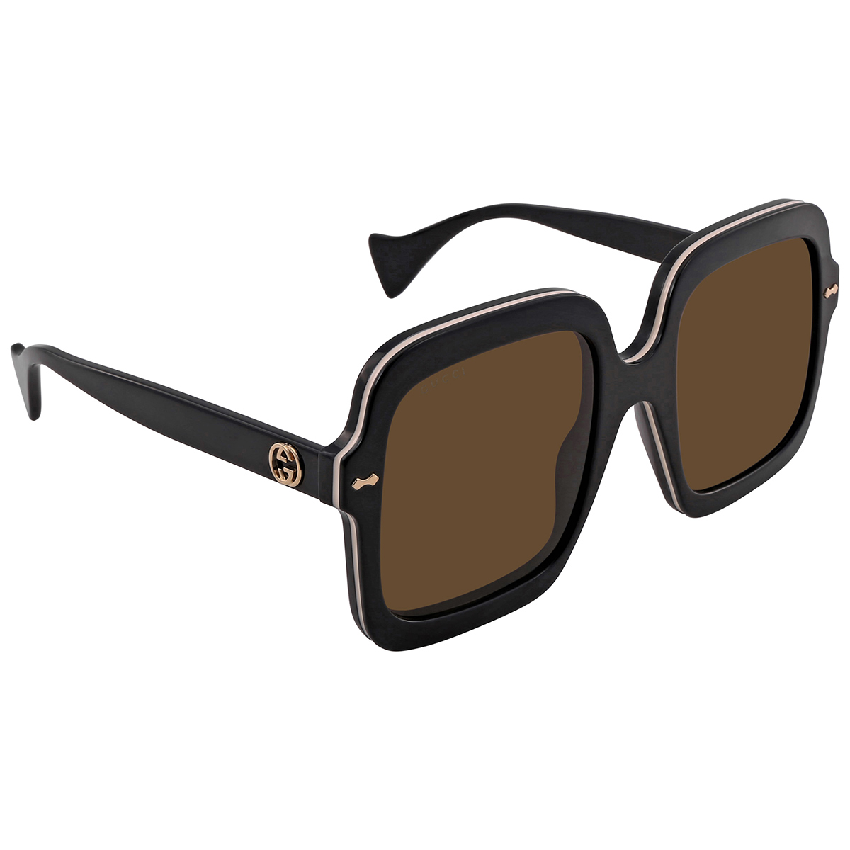 gucci brown square ladies sunglasses gg1241s 001 56 gucci brown square ladies sunglasses gg1241s 001 56
